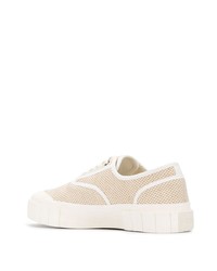 hellbeige Segeltuch niedrige Sneakers von Good News