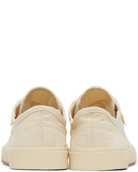 hellbeige Segeltuch niedrige Sneakers von Balenciaga