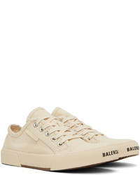 hellbeige Segeltuch niedrige Sneakers von Balenciaga