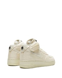 hellbeige Segeltuch niedrige Sneakers von Nike