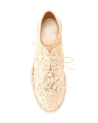 hellbeige Segeltuch Oxford Schuhe von Laurence Dacade