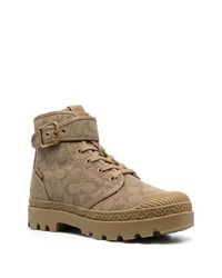 hellbeige Segeltucharbeitsstiefel von Coach