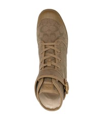 hellbeige Segeltucharbeitsstiefel von Coach