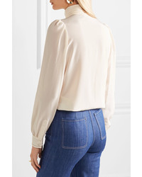 hellbeige Seide Bluse von Sonia Rykiel