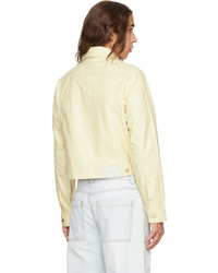 hellbeige Shirtjacke aus Leder von Eytys