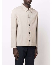 hellbeige Shirtjacke von Harris Wharf London