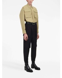 hellbeige Shirtjacke von Alexander McQueen