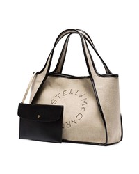 hellbeige Shopper Tasche aus Leder von Stella McCartney