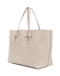 hellbeige Shopper Tasche aus Leder von Bottega Veneta