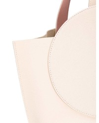 hellbeige Shopper Tasche aus Leder von Roksanda