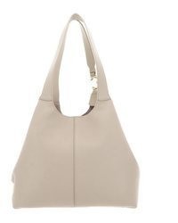 hellbeige Shopper Tasche aus Leder von Coccinelle