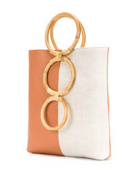 hellbeige Shopper Tasche aus Leder von Carolina Santo Domingo