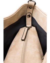 hellbeige Shopper Tasche aus Leder von EMILY & NOAH