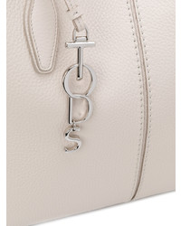 hellbeige Shopper Tasche aus Leder von Tod's