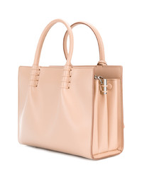 hellbeige Shopper Tasche aus Leder von Tod's