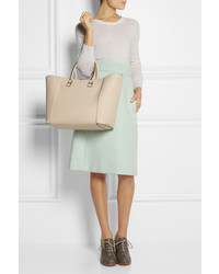 hellbeige Shopper Tasche aus Leder von Victoria Beckham