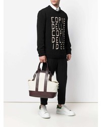 hellbeige Shopper Tasche aus Leder von Alexander McQueen