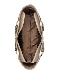 hellbeige Shopper Tasche aus Leder von Love Moschino