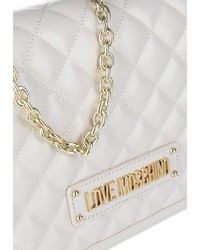 hellbeige Shopper Tasche aus Leder von Love Moschino