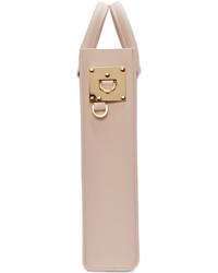 hellbeige Shopper Tasche aus Leder von Sophie Hulme