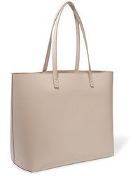 hellbeige Shopper Tasche aus Leder von Fendi