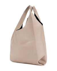 hellbeige Shopper Tasche aus Leder von Maison Margiela