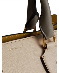 hellbeige Shopper Tasche aus Leder von Burberry