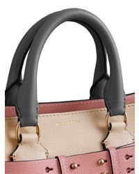 hellbeige Shopper Tasche aus Leder von Burberry