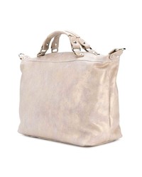 hellbeige Shopper Tasche aus Leder von Marc Ellis