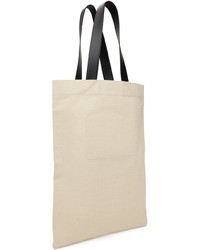 hellbeige Shopper Tasche aus Segeltuch von Jil Sander