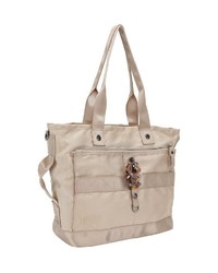 hellbeige Shopper Tasche aus Segeltuch von George Gina & Lucy