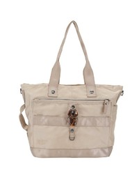 hellbeige Shopper Tasche aus Segeltuch von George Gina & Lucy