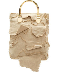 hellbeige Shopper Tasche aus Segeltuch von Loewe