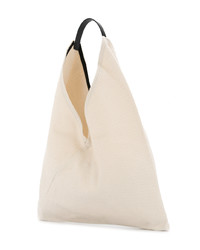 hellbeige Shopper Tasche aus Segeltuch von Cabas