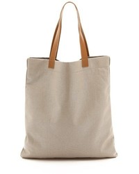 hellbeige Shopper Tasche aus Segeltuch von Bop Basics