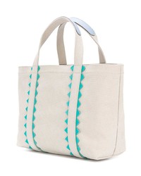 hellbeige Shopper Tasche aus Segeltuch von Tila March