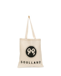 hellbeige Shopper Tasche aus Segeltuch von Soulland