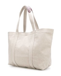 hellbeige Shopper Tasche aus Segeltuch von Tila March