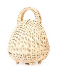 hellbeige Shopper Tasche aus Stroh von Cult Gaia