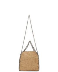 hellbeige Shopper Tasche aus Stroh von Stella McCartney