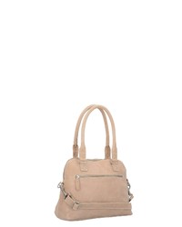 hellbeige Shopper Tasche aus Wildleder von Cowboysbag