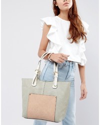 hellbeige Shopper Tasche von Oasis