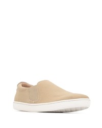 hellbeige Slip-On Sneakers aus Segeltuch von Birkenstock