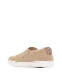 hellbeige Slip-On Sneakers aus Segeltuch von Birkenstock