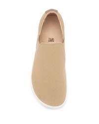 hellbeige Slip-On Sneakers aus Segeltuch von Birkenstock