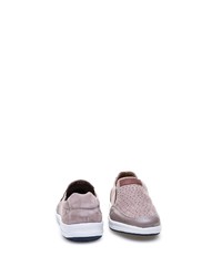 hellbeige Slip-On Sneakers aus Wildleder von Greyder