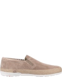 hellbeige Slip-On Sneakers aus Wildleder von Lloyd