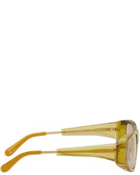 hellbeige Sonnenbrille von Dries Van Noten