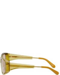 hellbeige Sonnenbrille von Dries Van Noten