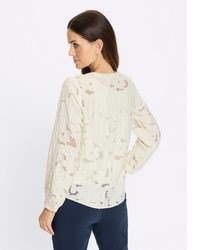 hellbeige Spitze Bluse von Heine